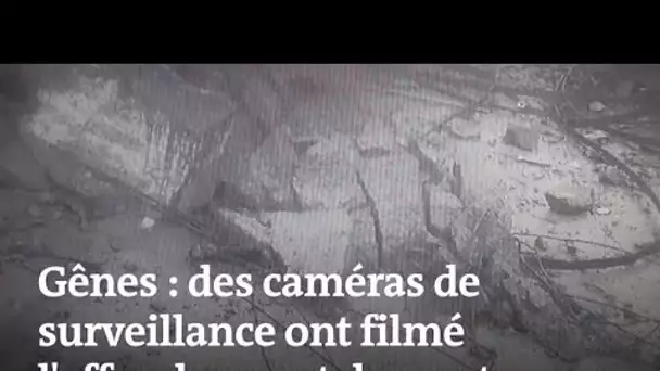 Pont à Gênes : l'accident filmé par la vidéosurveillance