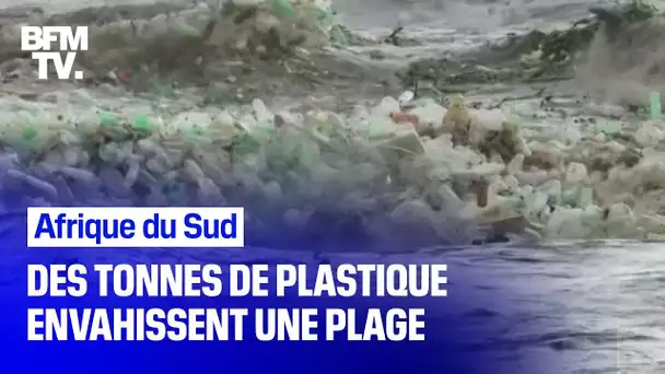 Des tonnes de plastiques rejetés sur cette plage d'Afrique du Sud 🇿🇦