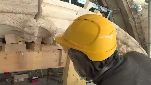 Restauration de la cathédrale de Soissons.