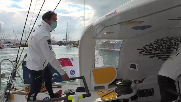 La Rochelle : le skipper Clément Giraud part pour le Vendée Globe