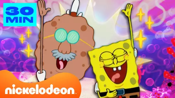 Bob l'éponge | Tous les PAPAS de Bob l'éponge ! 👨‍🦳 | Nickelodeon France