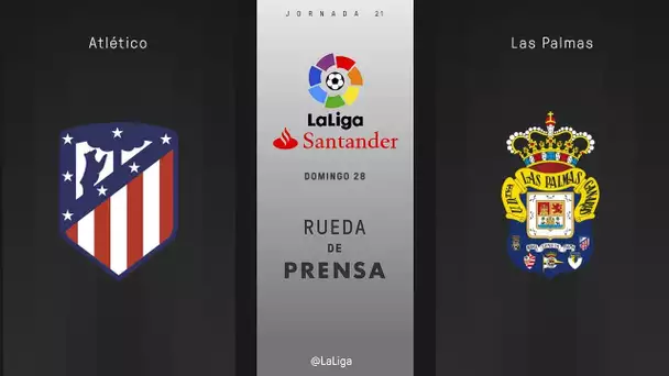Rueda de prensa Atlético vs Las Palmas