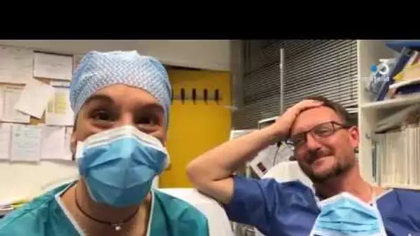 En direct depuis l’hôpital d’Ajaccio. Pause avec une infirmière et le chef de service.