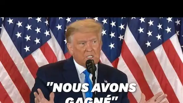 Donald Trump revendique sa victoire et accuse Joe Biden de fraude