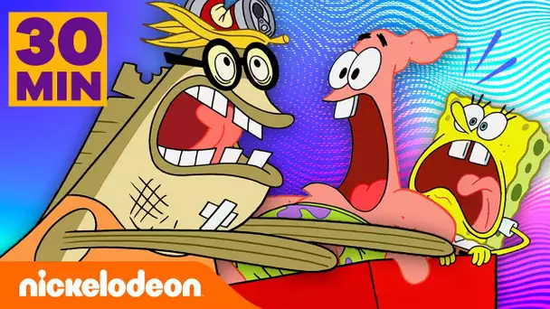 Bob l'éponge | Les meilleures manigances de Boule de Gras pendant 30 minutes ! | Nickelodeon France