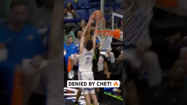 HUGE block by Chet Holmgren! ❌ | #Shorts