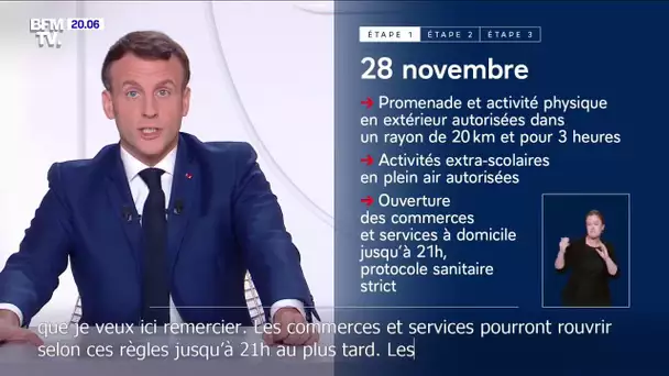 Emmanuel Macron: "Tous les commerces pourront rouvrir" dès le 28 novembre