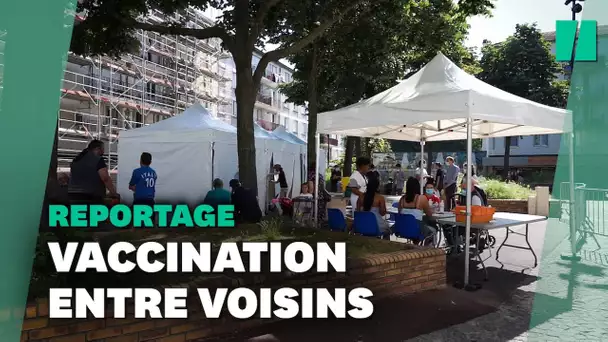 Au pied des immeubles, la vaccination au plus près des habitants à Montreuil