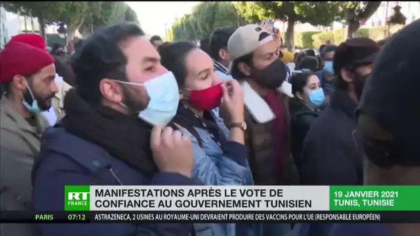 Tunisie : manifestations après le vote de confiance au gouvernement