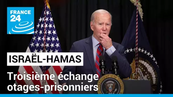 Guerre Israël-Hamas : troisième échange otages-prisonniers, une Américaine de 4 ans a été libérée