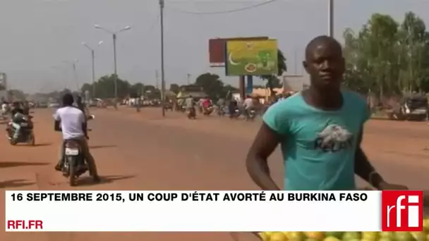 16 septembre 2015, un coup d'État avorté au Burkina Faso