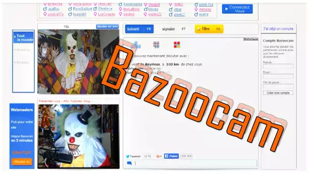 LE CLOWN FARCEUR SUR BAZOOCAM !