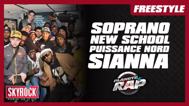 Soprano, New School, Puissance Nord & Sianna en freestyle #PlanèteRap