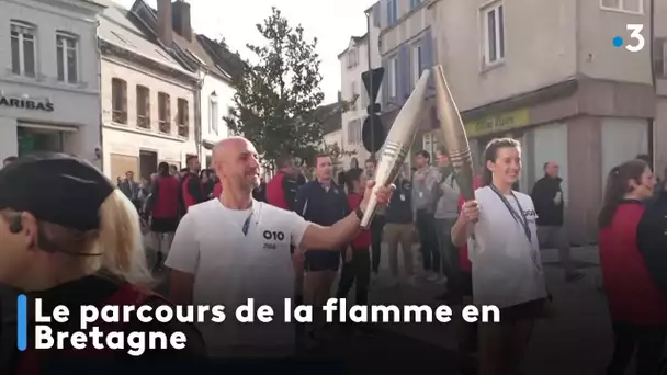 Le parcours de la flamme en Bretagne