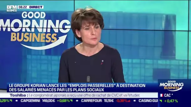 Sophie Boissard (Korian): Des "emplois passerelles" pour les salariés menacés par les plans sociaux