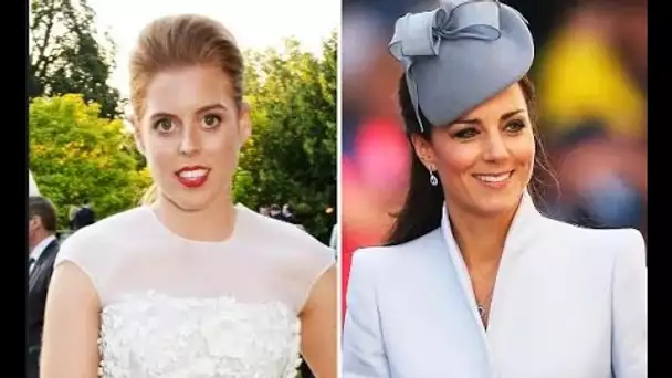 La princesse Beatrice et la princesse Kate sont des jumelles stylées en robe en dentelle – et les fa