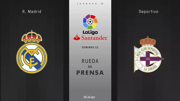 Rueda de prensa R. Madrid - Deportivo