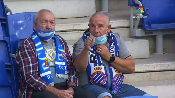 Calentamiento RCD Espanyol de Barcelona vs Deportivo Alavés