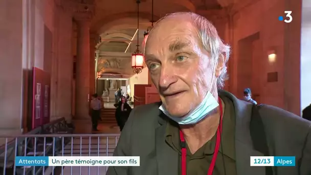 François Giroud, père isérois d'une victime du Bataclan, témoigne au procès du 13 novembre.