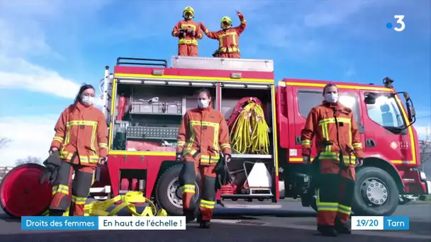 Les sapeuses-pompières du Tarn à l'honneur pour la journée des droits des femmes