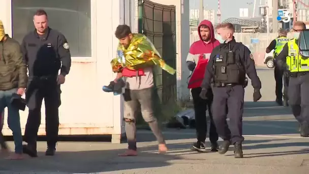 Calais : rapatriement au port de migrants secourus au large de la Côte d'Opale