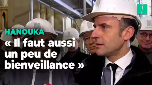 Macron sur Hanouka à l'Elysée : "Il faut savoir raison garder"