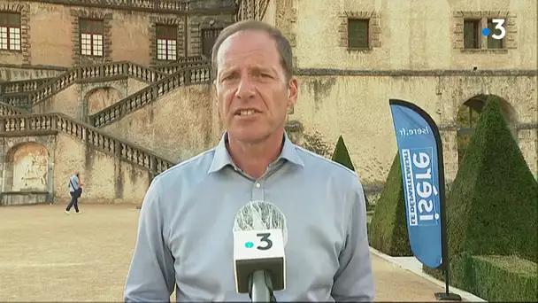 Christian Prudhomme, patron du Tour de France à Vizille en Isère, ville traversée par le Tour 2020