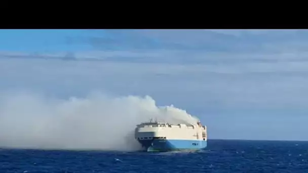 Navire en feu au large des Açores, l'équipage secouru par la marine portugaise
