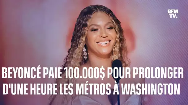 Beyoncé débourse 100.000$ pour prolonger d'1h les métros, après son concert à Washington DC