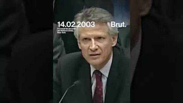 Il y a 20 ans, le discours de Dominique de Villepin contre la guerre en Irak