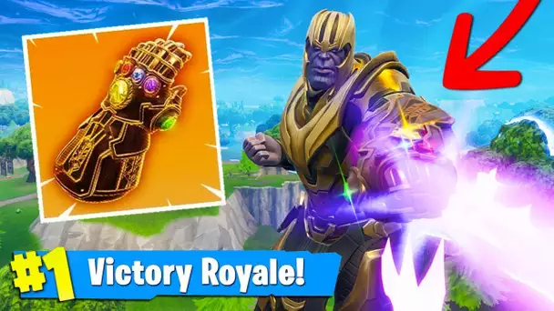 TOP 1 avec THANOS ! NOUVEAU MODE 'GANT DE L&#039;INFINI' sur Fortnite: Battle Royale !