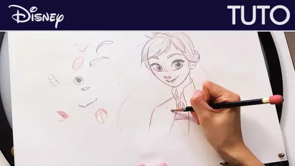 #DessinezavecDisney - Tuto : Anna de La Reine des Neiges 2 | Disney