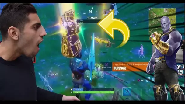 GLITCH AVOIR THANOS EN PREMIER SUR FORTNITE BATTLE ROYAL ! TOP 1