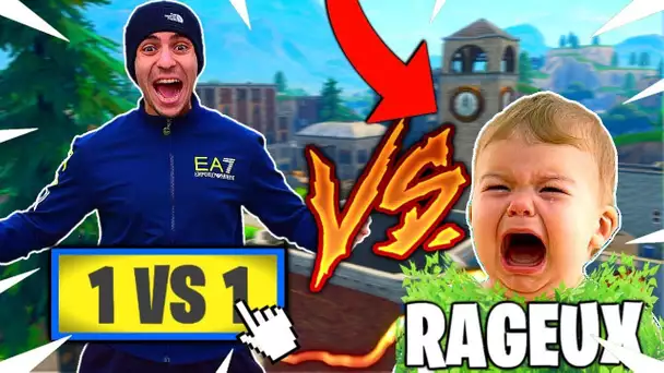 1VS1 CONTRE UN GROS RAGEUX SUR FORTNITE