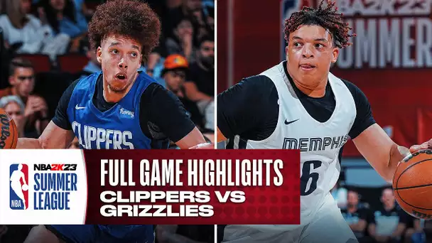 CLIPPERS vs GRIZZLIES | NBA SUMMER LEAGUE | FULL GAME HIGHLIGHTS