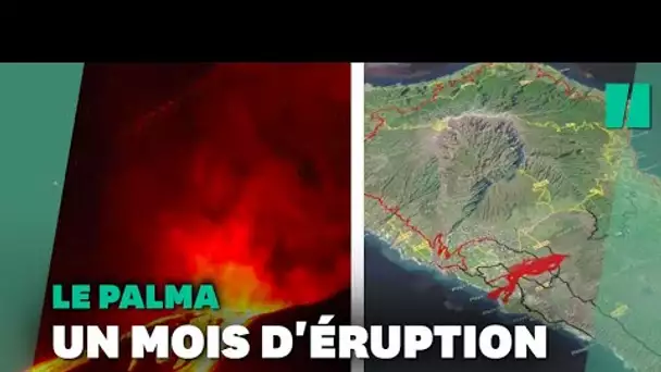Canaries: Un mois de coulée de lave qui ont transformé le paysage de La Palma