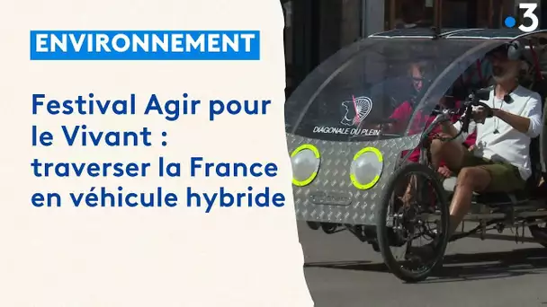 Festival Agir pour le Vivant : Julien Dossier traverse la France avec son véhicule hybride