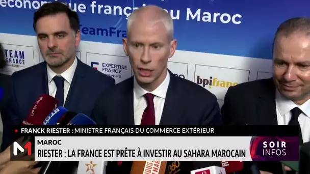 Riester: "´La France est prête à investir au Sahara marocain"