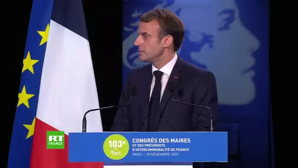 Emmanuel Macron s’exprime devant l’Assemblée des maires de France