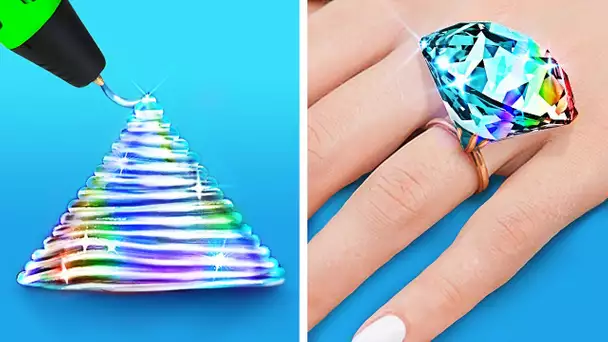 MEILLEURES IDÉES DE BIJOUX DIY || CRÉATIONS AVEC UN STYLO 3D & DE LA RÉSINE ÉPOXY