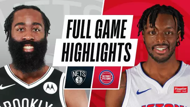 NETS at PISTONS | FULL GAME HIGHLIGHTS | March 26, 2021