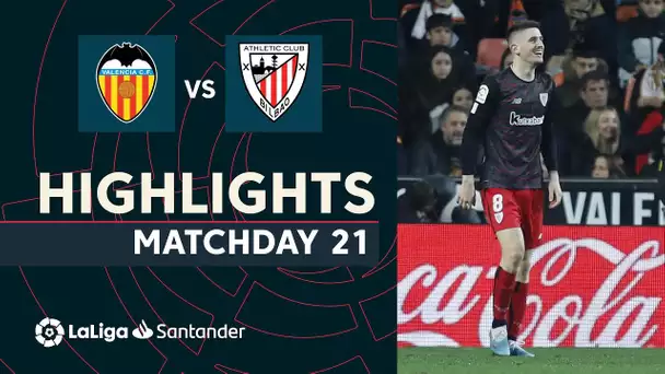 Resumen de Valencia CF vs Athletic Club (1-2)