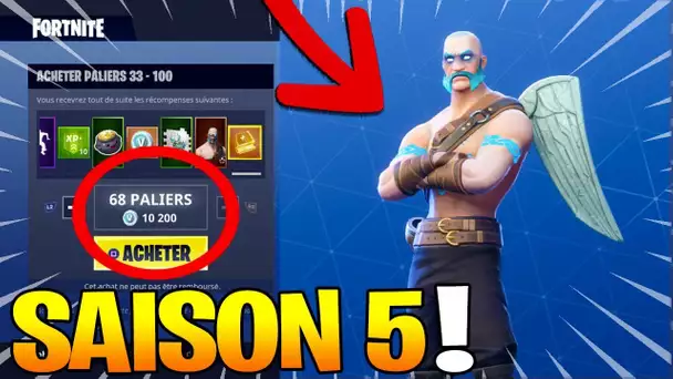 NOUVELLE SAISON 5 + ACHAT DES 100 PALIERS sur Fortnite: Battle Royale