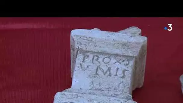 Nîmes : près de la Tour Magne, un chantier de fouilles archéologiques livre ses trésors