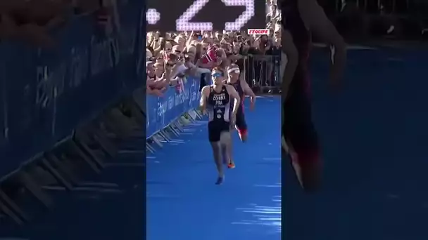 🇫🇷 Victoire au sprint de Dorian Coninx à Bergen en Triathlon ! #shorts #triathlon #sprint