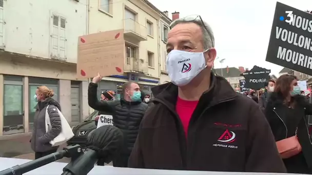 Côte-d'or : les commerçants de Châtillon-sur-Seine manifestent contre la fermeture des commerces