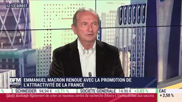 Emmanuel macron renoue avec la promotion de l'attractivité de la France