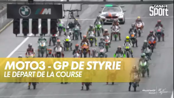 Le départ de la course Moto3 - GP de Styrie