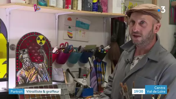 Portrait : Vincent Pascal vitrailliste et graffeur près de Chartres