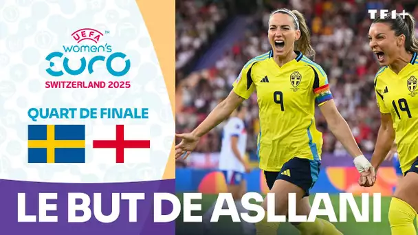 Suède - Angleterre : Le but de Kosovare Asllani, le premier des quarts de finale de l'Euro 2025 !